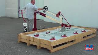 MANUAL WHEELED SYSTEM FOR LIFTING AND HANDLING SLABS [upl. by Wey963]