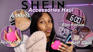 HUGE SHEIN ACCESSORIES HAUL 2023  30 items  Self Care Apple Cases Jewelry Shoes and More [upl. by Voss]