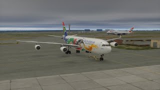 VATSIM Flight in the A340300  SAA Perth to Joburg [upl. by Anier263]