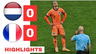 Netherlands vs France HIGHLIGHTS 00  EURO 2024  Xavi Simons Goal vs France [upl. by Akaya]