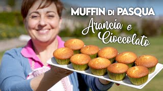 MUFFIN DI PASQUA CIOCCOLATO E ARANCIA Ricetta Facile  Fatto in Casa da Benedetta [upl. by Jorrie]