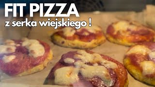 Zdrowa PIZZA z serka wiejskiego proteinowa Zrobisz w 15 minut [upl. by Arraik]