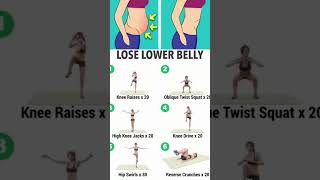 🔥 6 Exercises to Lose Lower Belly Fat 🔥 [upl. by Reffineg]