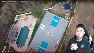 CALLING JESSER OUT TO 1v1 BASKETBALL REACTING TO HIS NEW COURT [upl. by Adnuahsar919]