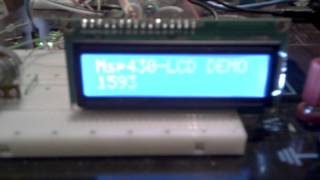 MSP430 Launchpad  16x2 LCD Display 1602A [upl. by Emery]