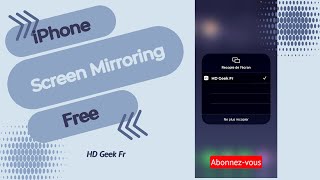 Air Screen Mirroring Receiver  recopier lécran de votre iPhone sur PC Windows [upl. by Aelahc]