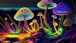 Psytrance Mix 2023  Psilocybin Trance Music  Magic Mushrooms AI Graphic Visuals [upl. by Klemens]