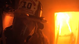 Firefighter Helmet Cam Clearbrook VA Structure Fire [upl. by Nhor]