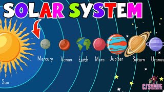 Solar system Animated Kids Song Video CJ MagicVerse [upl. by Ognimod]