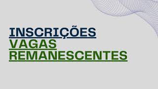 TUTORIAL  INSCRIÇÕES PARA VAGAS REMANESCENTES DOS CURSOS DE GRADUAÇÃO DA UNEMAT [upl. by Aneetsirhc486]