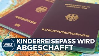 BESCHLUSS IM BUNDESTAG Kinderreisepass wird abgeschafft [upl. by Finnie]