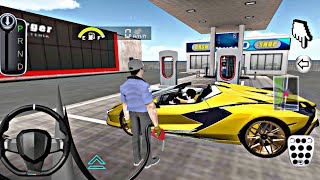 3D Driving Class Simulation  USA Funny 3D Car Officer Refuel His Super Car Gas Crazy Gameplay [upl. by Anelac]