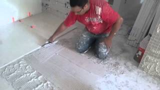 Como fazer corretamente o assentamento de porcelanato 1x1 com nivelador de piso fabio123 [upl. by Margarete]