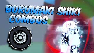 3 BORUMAKI SHIKI COMBOS  Shindo Life [upl. by Ube672]