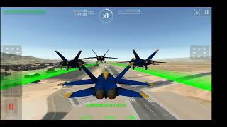 Blue Angels Aerobatic sim flight simulator GamePlay another Rortos game [upl. by Vardon]