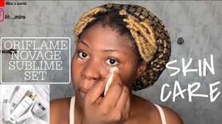 ORIFLAME NOVAGE BRIGHT SUBLIME SET PRODUCT REVIEW  MY SKIN CARE ROUTINE [upl. by Sivla710]