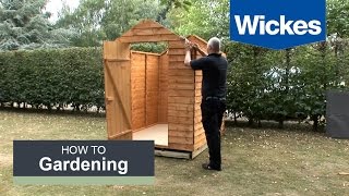 How to build a garden shed onto a wooden shed base with Wickes [upl. by Attenohs333]