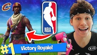 FORTNITE DUO WITH NBA BASKETBALL PLAYER VICTORY ROYALE [upl. by Wieren]