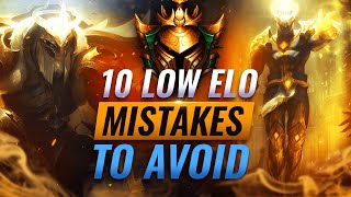 10 GAMELOSING Mistakes EVERY Low Elo Player Makes  League of Legends Season 11 [upl. by Assel]