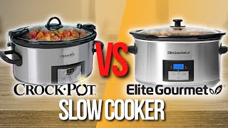 ✅ Elite Gourmet vs CrockPot Slow Cooker [upl. by Semmes]