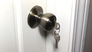 Keyed Entry Door Knob Installation  Door Lock [upl. by Shirberg970]