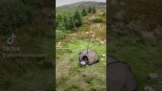 Wild camping Scotland Pomoly Dome X4 hot tent ‎POMOLY camping hottent hottentcamping [upl. by Mot]