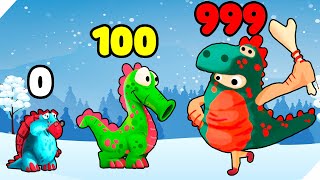 ЭВОЛЮЦИЯ ДИНОЗАВРОВ ЗИМА НАСТУПИЛА В ИГРЕ Dino Bash [upl. by Hallerson]