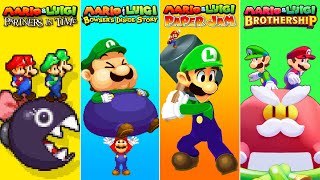 Evolution of Bros Attacks in Mario amp Luigi Games 20032024 [upl. by Verdha]