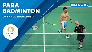 Para Badminton Highlights  Paris 2024 Paralympic Games ❤️💙💚 [upl. by Yeclehc683]