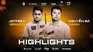 Highlights  JEFFREY IGNACIO vs NGUYỄN BÁ MẠNH  Peri 9Ball Open 2024 [upl. by Ahsahs]