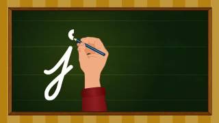 Cursive writing a to z  Kindergarten learning videos [upl. by Waller]