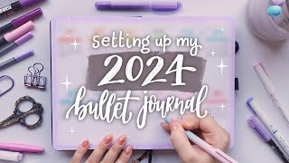 Setting Up My 2024 Bullet Journal 🌟 Plan With Me [upl. by Gollin]