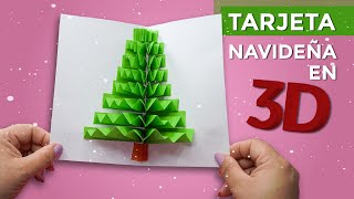 Cómo Hacer Tarjeta Navideña en 3D｜Christmas Card Craft [upl. by Akemit]