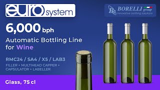 WINE – Automatic Bottling Line EURO System – Model RMC24  SA4  X5  LAB3 [upl. by Zzabahs71]