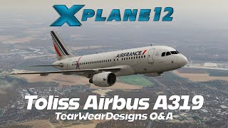 XPlane 12  Toliss A319  Tear Wear Designs Freeware [upl. by Devine171]