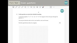 ASLevel maths June 2023 Question 8 Paper 1 OCR [upl. by Gruver]