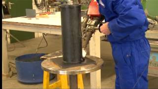 Extruder lassen HDPE lassen met een extruder lasapparaat [upl. by Morgenthaler]