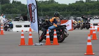 National Bikers Weekend MotoGymkhana 2024 Ladies Open Aerox [upl. by Rosco]