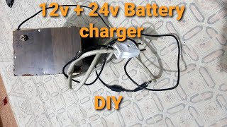 How to make 12v and 24v battery charger at home [upl. by Nuj]