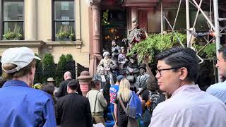 NYC HALLOWEEN  Best Decorated Home on the Upper East Side [upl. by Trenton972]