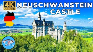 Neuschwanstein Castle Alpsee German Alps Walking Tour  4K 60fps with Immersive Sound amp Captions [upl. by Joan572]