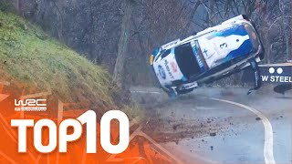 Top 10 Dramatic WRC Rallye MonteCarlo Moments [upl. by Adamek]