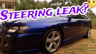 POWER STEERING LEAK DIAGNOSIS ON VZ HOLDEN COMMODORE LUMINA SS Part 1 [upl. by Autry]