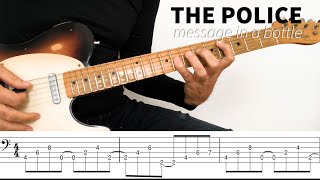 THE POLICE  Message In A Bottle  guitar lesson with TABs [upl. by Iem]