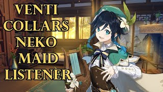 Venti Collars Neko Maid Listener and Genshin ASMR Roleplay Listener x Venti Romantic [upl. by China]