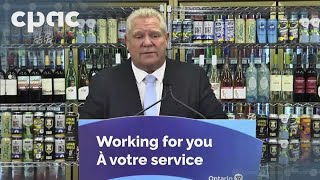 Premier Doug Ford announces beer and wine coming to corner stores in Ontario – May 24 2024 [upl. by Layney]