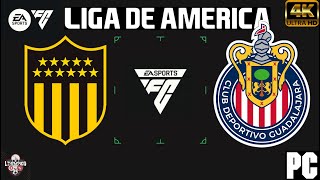 PEÑAROL VS GUADALAJARA  LIGA DE AMERICA FC 24 [upl. by Asirram]