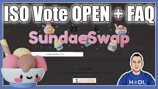 SundaeSwap ISO Vote Open  How To Vote  Common Questions 🍨 [upl. by Lodovico]