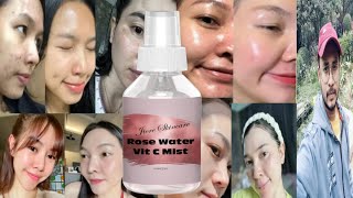 Jiore Rose Water Vitamin C Mist  Honest Review [upl. by Latreshia248]