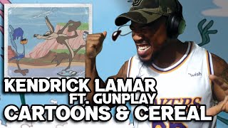 KENDRICK LAMAR  CARTOONS amp CEREAL 🔥🔥🔥  MY FAV KDOT VERSE  REACTION [upl. by Derrik]